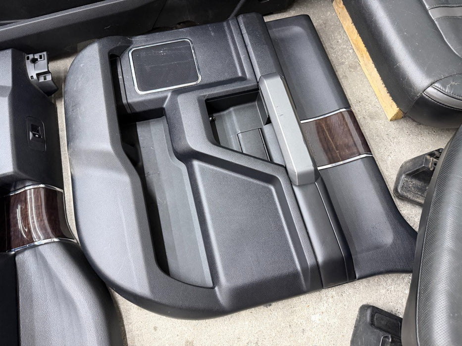 2017 2018 2019 FORD F250 F350 F450 PLATINUM INTERIOR SEATS CENTER CONSOLE PANELS