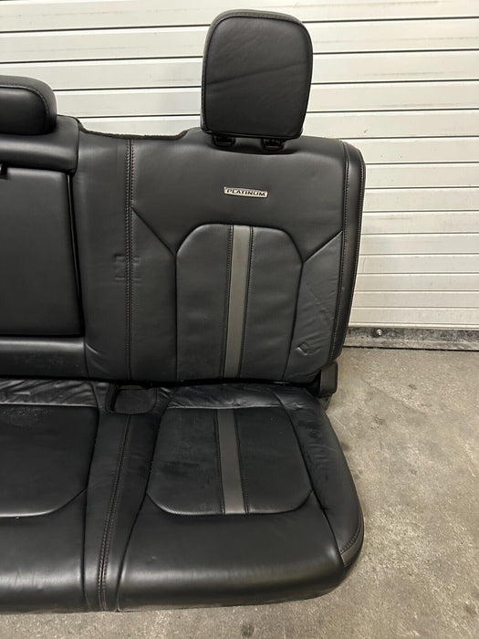 2020-2022 FORD F250 F350 F450 PLATINUM BLACK LEATHER REAR SEATS OEM *READ*