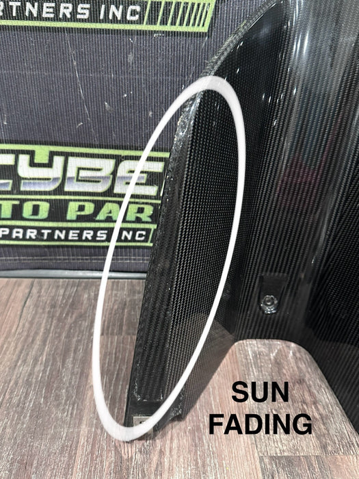 17-18 AUDI R8 CARBON FIBER REAR BUMPER DIFFUSER OEM *DAMAGE/READ* 4S0 807 521 D