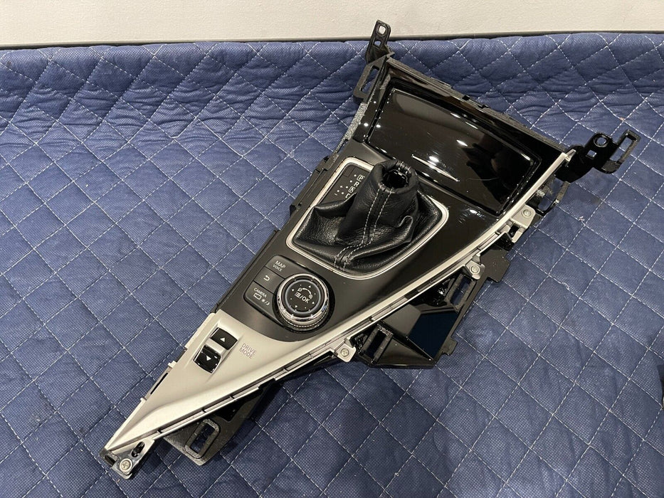 2017 INFINITI Q50 RED SPORT CENTER CONSOLE SHIFTER BEZEL TRIM OEM