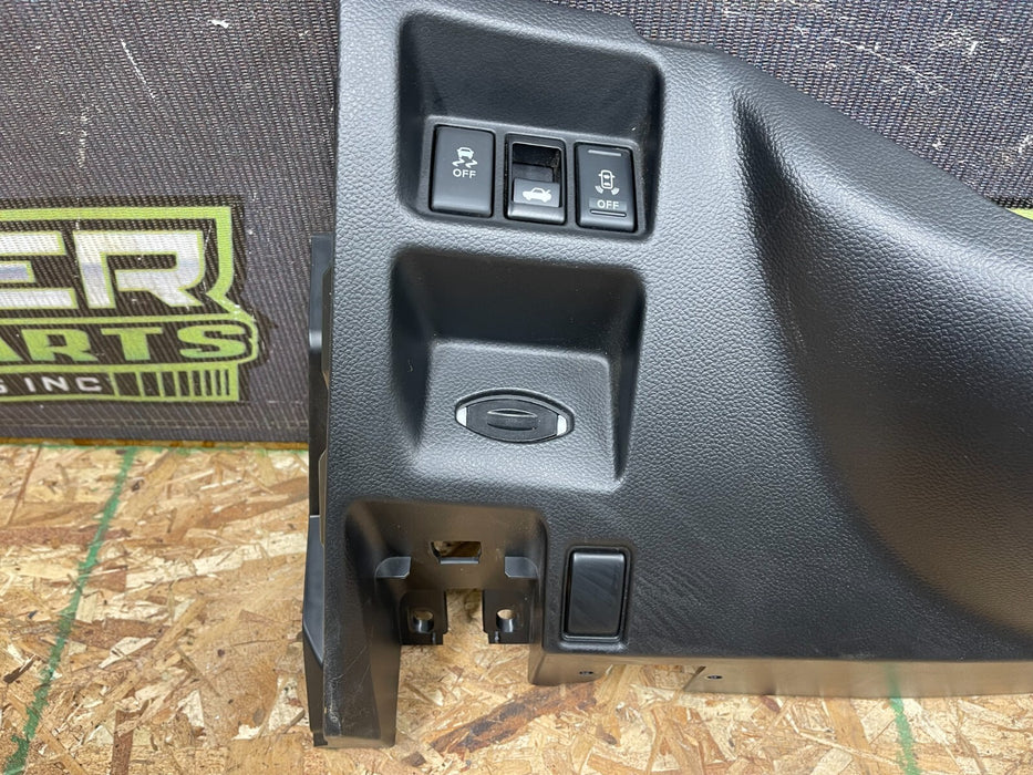 2013 INFINITI G37S DRIVER STEERING COLUMN KEY SLOT KNEE TRIM OEM 2009-2015