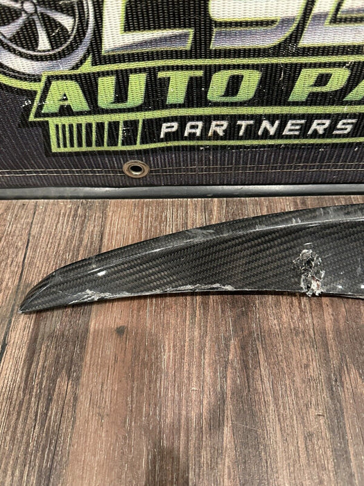 2017 2018 AUDI R8 PLUS PASSENGER RIGHT CARBON FIBER SPOILER TRIM OEM *READ DESC*