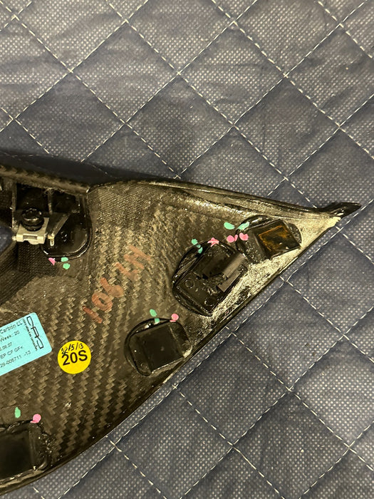 2012 AUDI R8 SPYDER LEFT DOOR CARBON FIBER TRIM PANEL OEM 423 868 091