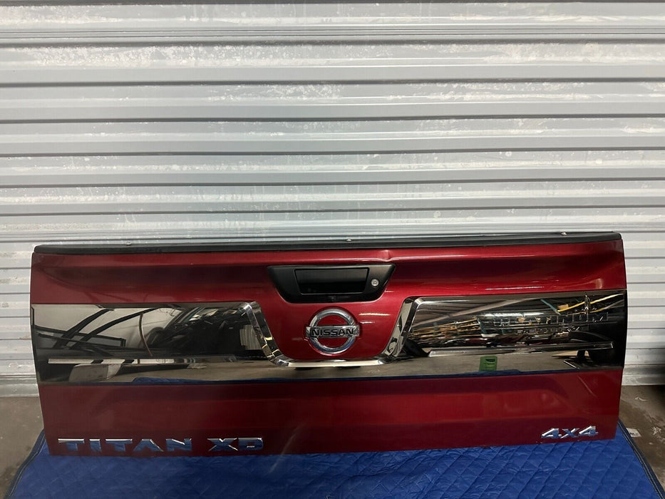 2016 NISSAN TITAN XD PLATINUM RESERVE CAYENNA RED TAILGATE ~MINOR DENTS~ OEM