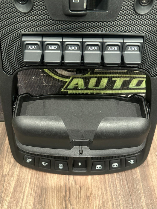 2017-2019 FORD F250 F350 F450 PLATI HEADLINER UPFITTER SWITCH BEZEL OEM