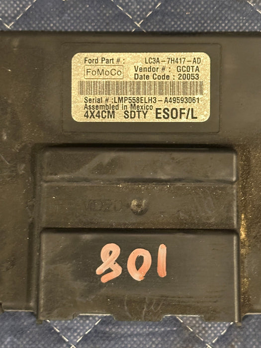 2020 FORD F250 F350 F450 XLT SD TRANSFER CASE CONTROL MODULE OEM LC3A 7H417 AD