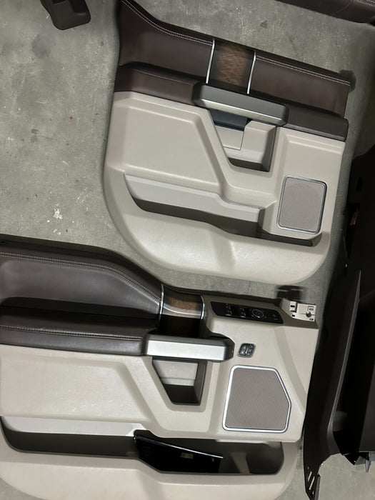 2019 FORD F250 F350 F450 LIMITED INTERIOR SEATS DOOR PANELS CONSOLE OEM