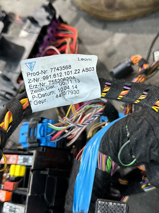 2014 PORSCHE 911 TURBO S INTERIOR BODY WIRING HARNESS OEM