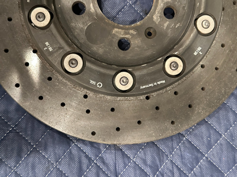 2021 AUDI R8 REAR PASSENGER RIGHT CARBON CERAMIC BRAKE ROTOR OEM 4S0 615 602 A