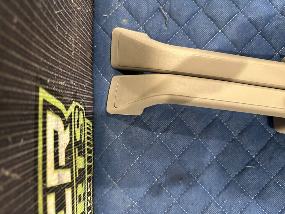 2017-2019 FORD F250 F350 F450 LIMITED BEIGE LEFT RIGHT B PILLAR GRAB HANDLES OEM