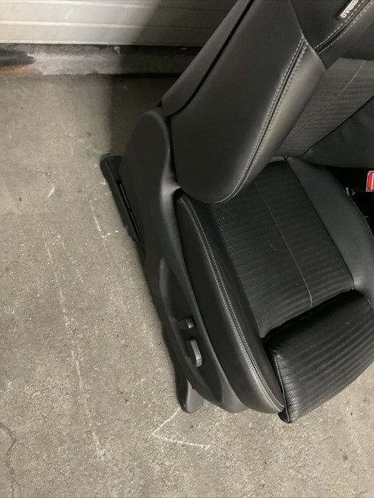 201 INFINITI Q50 RED SPORT FRONT DRIVER PASSENGER SEAT BLACK LEATHER OEM