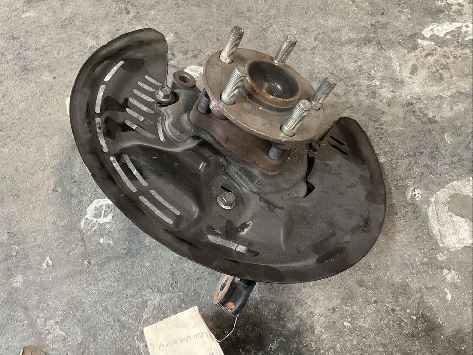 2018 SUBARU BRZ tS FRONT RIGHT SPINDLE KNUCKLE HUB 15K MILES BREMBO BRAKE SHIELD
