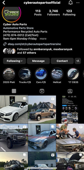 2017 MERCEDES-BENZ C63 AMG CONV AUXILIARY WATER PUMP W/ HOSE PIPE LINES OEM