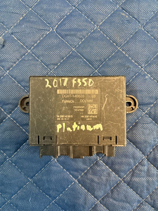 2017 FORD F350 PLATINUM FRONT RIGHT DOOR CONTROL MODULE DG9T-14B533 EB