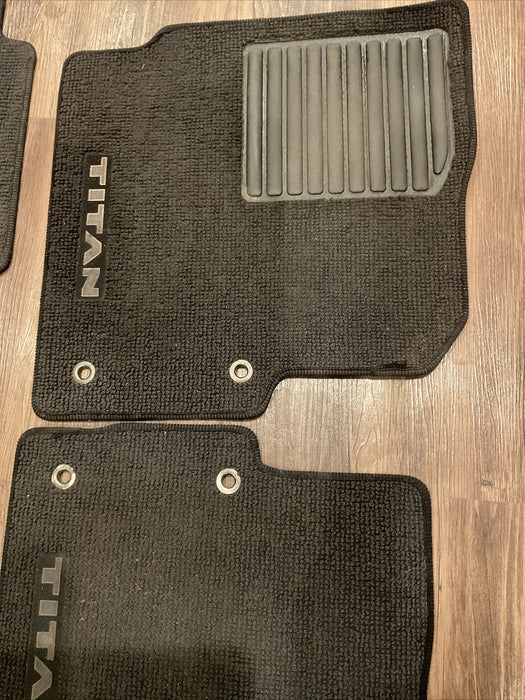 2016 NISSAN TITAN XD CARPET FLOOR MATS OEM