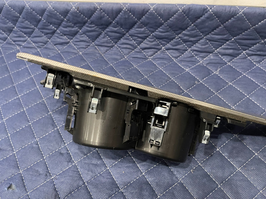 2017 INFINITI Q50 RED SPORT CENTER CONSOLE CUP HOLDER SURROUND TRIM OEM