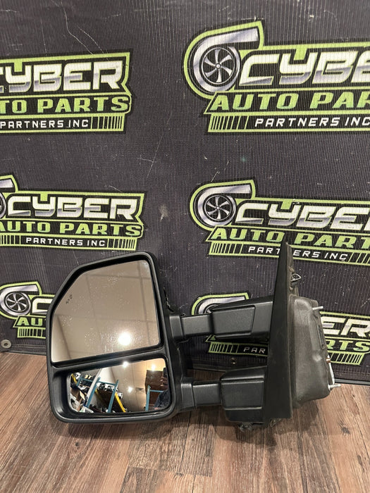 2017-2022 FORD F250 F350 F450 PLATINUM LEFT DOOR TOW MIRROR ~DAMAGE~