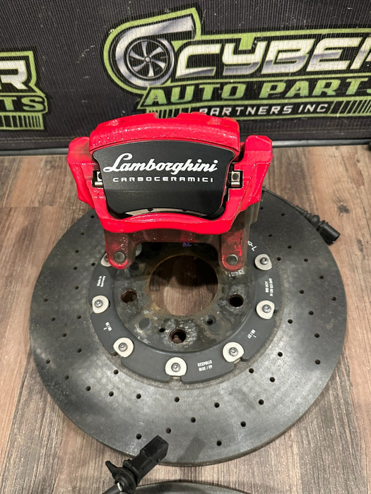 2018-2024 LAMBORGHINI URUS FRONT REAR CARBON CERAMIC BRAKE CALIPERS ROTORS OEM