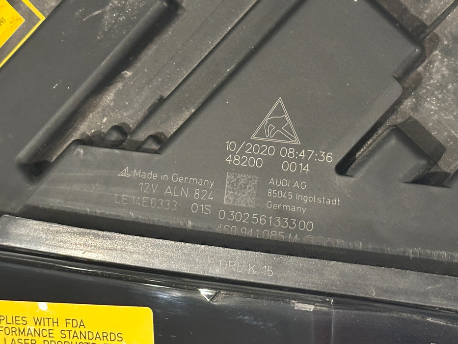 2020 2021 2022 2023 AUDI R8 LASER LED HEADLIGHT LEFT DRIVER SIDE OEM *NO DAMAGE*