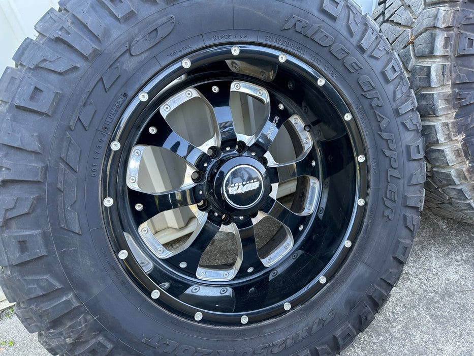 FORD F250 F350 8X170 SOTA OFFROAD 20" WHEELS 37X12.50R20 NITTO RIDGE GRAPPLERS