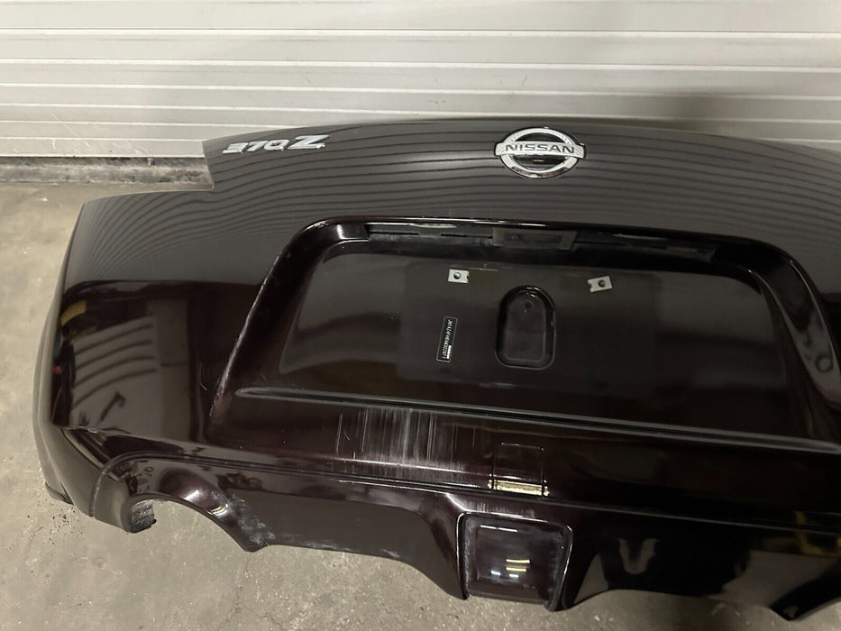 2010 NISSAN 370Z REAR BUMPER COVER BLACK CHERRY *NAG OEM ~MINOR WEAR/SCRATCHES~
