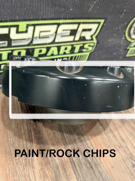 2017-2019 FORD F250 F350 F450 BLACK WHEEL HUB CAPS OEM *READ/CHIPS*