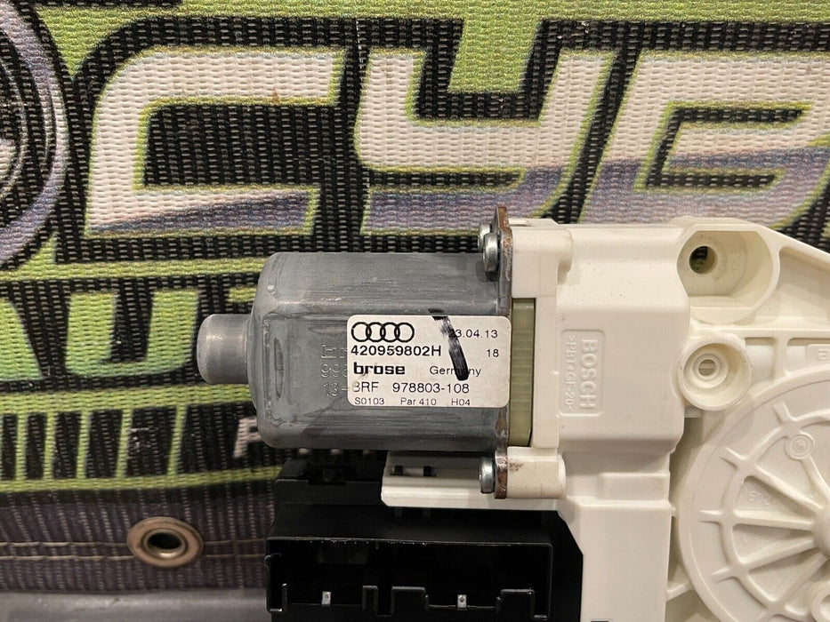 2014-15 AUDI R8 V10 PASSENGER RIGHT WINDOW MOTOR REGULATOR OEM 420 959 802 H