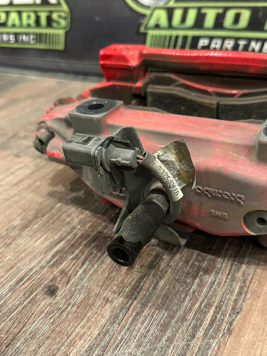 2021 AUDI R8 REAR RIGHT RED CARBON CERAMIC BRAKE CALIPER OEM *PAINT CHIP/READ!*