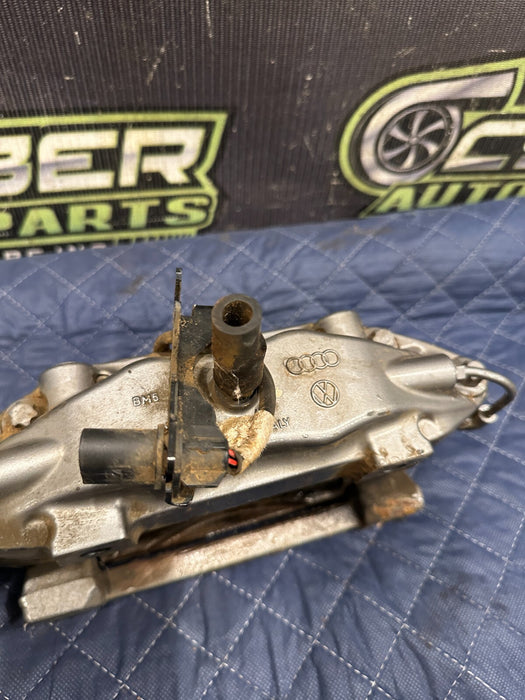 2014 AUDI R8 BREMBO REAR LEFT CARBON CERAMIC BRAKE CALIPER OEM *SCATCHES FLAW*