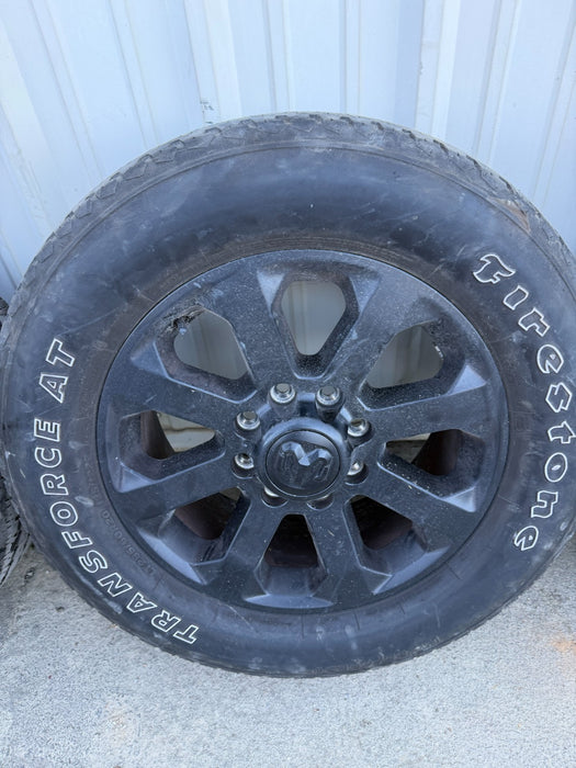 2024 RAM 2500 3500 LARAMIE FACTORY 20" WHEELS RIMS TIRES TAKE OFFS 34K 8X165