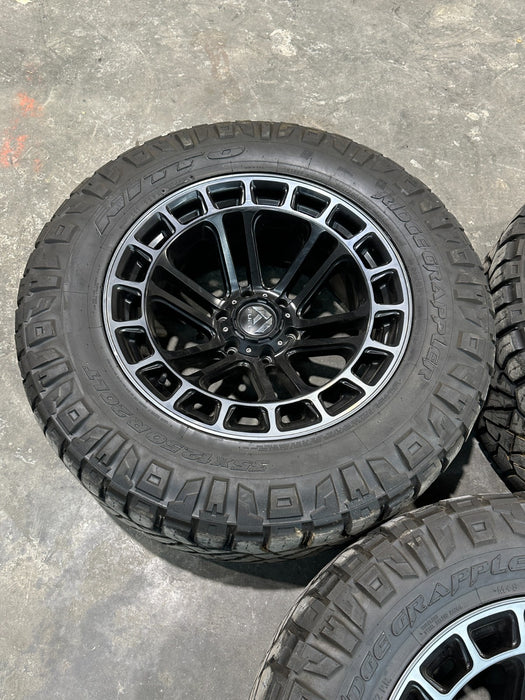FUEL HEATER D720 20X9 WHEELS RIMS TIRES (3) 6 LUG RAM 1500