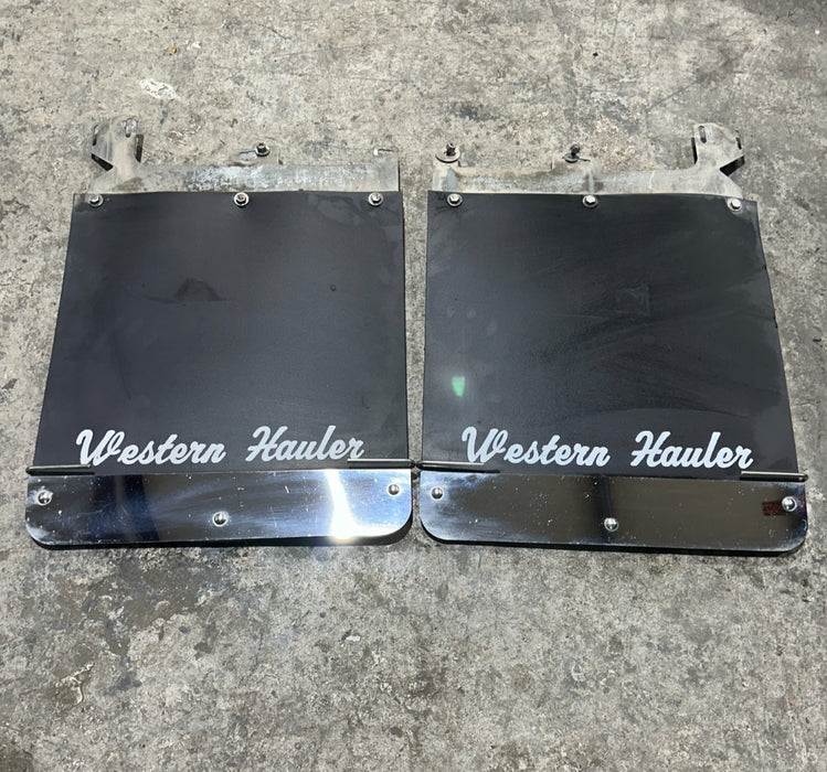 2020-2022 FORD F350 F450 MUD FLAPS SPLASH SHIELD WITH CHROME OEM