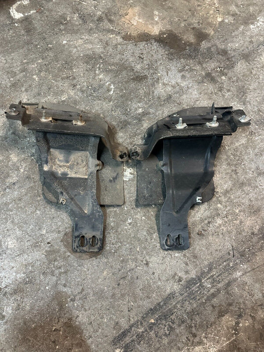 2017-2019 FORD F250 F350 F450 FRONT BUMPER DRIVER INNER BRACKET PAIR OEM