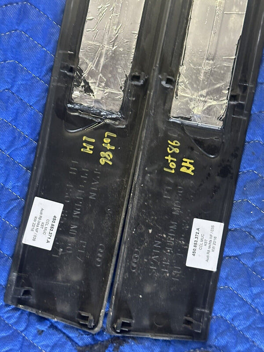 2017 AUDI R8 V10 LEFT RIGHT ILLUMINATED KICK SILL PLATES PAIR OEM 4S0 853 372