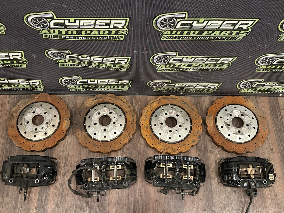 2014-15 AUDI R8 FRONT REAR LEFT RIGHT ROTORS & CALIPERS SET OEM *READ!*