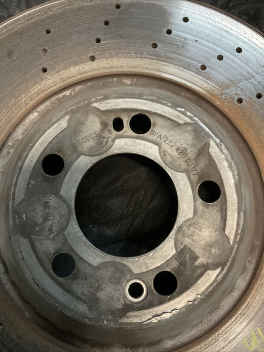 2014 MERCEDES S550 W222 BRAKE ROTORS FRONT REAR SET OEM