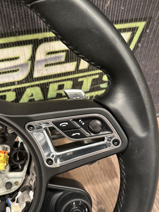 2014 PORSCHE 911 TURBO S 991.1 TO 991.2 CONVERSION BLACK STEERING WHEEL OEM