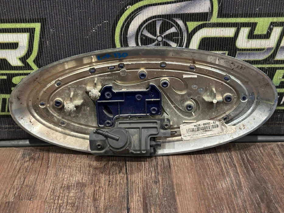 2017-2019 FORD F250 F350 F450 FRONT GRILLE EMBLEM WITH CAMERA HOLE OEM *RESIDUE*