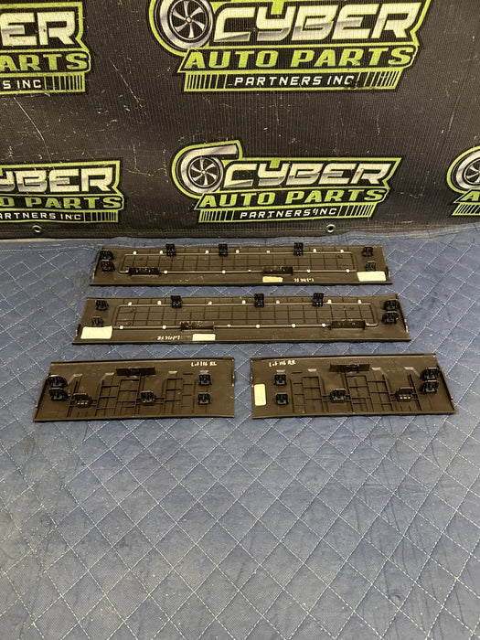 2017-2019 FORD F250 F350 F450 FRONT REAR KING RANCH BROWN KICK PLATES OEM *WEAR*