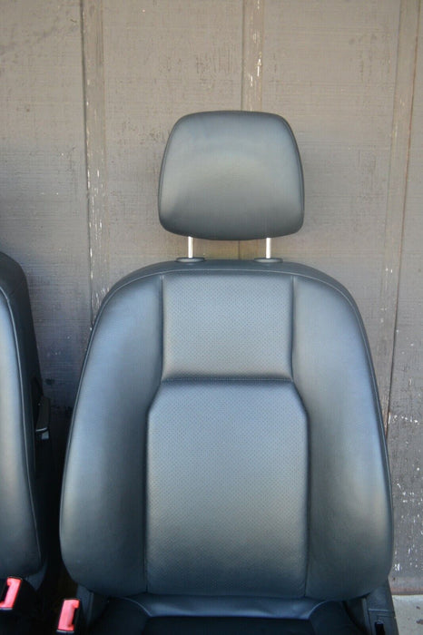 2013 MERCEDES BENZ C300 FRONT SEATS LEFT RIGHT PAIR BLACK LEATHER COMPLETE OEM