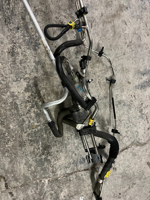 2020 2021 2022 GMC SIERRA 2500 DIESEL FUEL COOLER W/ LINES ASSEMBLY OEM 84372613