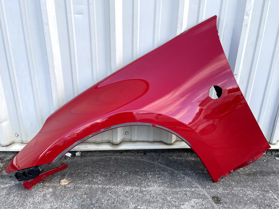 2017 NISSAN 370 NISMO FRONT DRIVER LEFT RED FENDER OEM (A54) *PAINT CHIPS* -READ