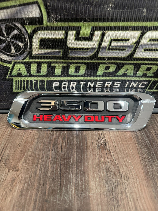 2022 DODGE RAM 3500 HEAVY DUTY RIGHT FENDER EMBLEM BADGE OEM