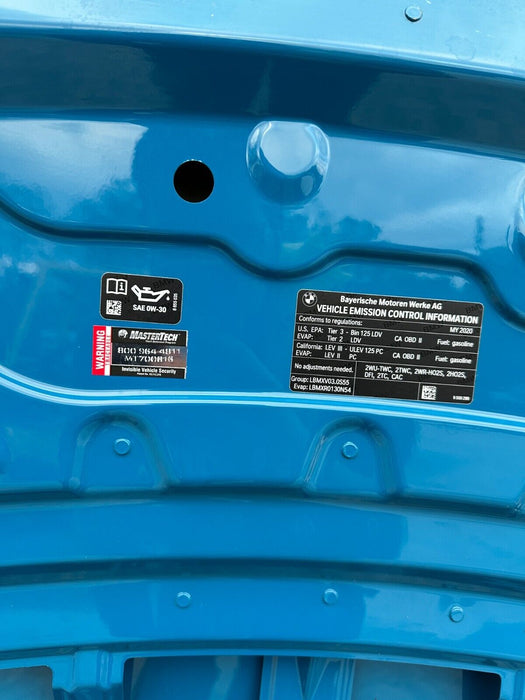 2015-2020 BMW M4 F82 FRONT HOOD LAGUNA SECA BLUE (448) ~MINOR DENT/FADE/SCRATCH~