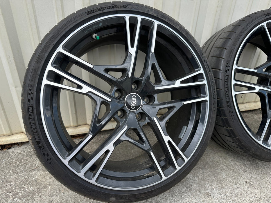 2021 AUDI R8 PERFORMANCE AWD FRONT WHEELS RIMS TIRES OEM GENEUINE 20X8.5