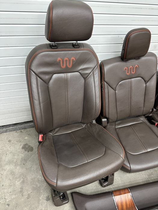 2017-2019 FORD F250 F350 F450 KING RANCH FRONT REAR SEATS ONLY!