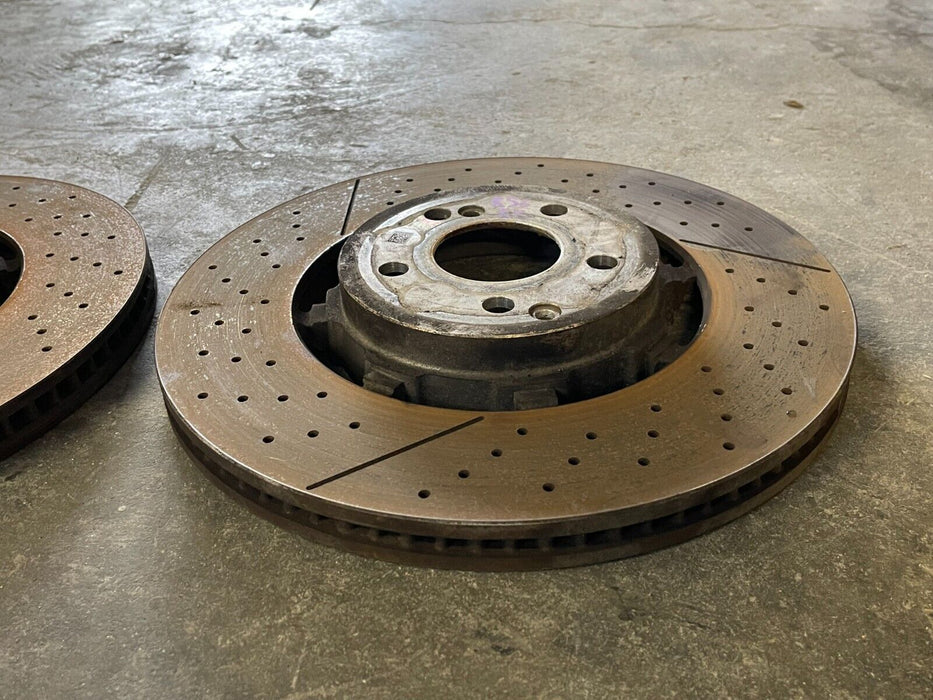 2019 MERCEDES-BENZ E63S AMG FRONT REAR DRILLED & SLOTTED BRAKE ROTOR DISCS OEM