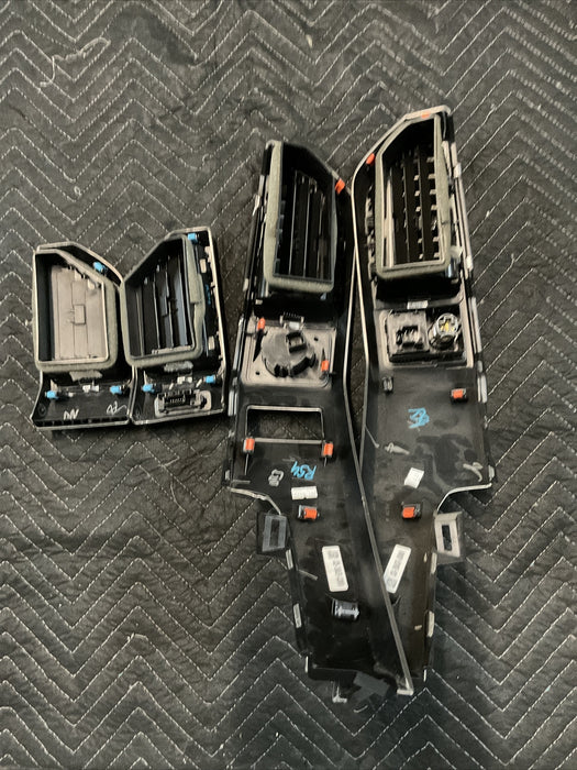 2017-2020 FORD F250 F350 F450 LIMITED DASH AIR VENTS SET (4) OEM~DAMAGED TAB~
