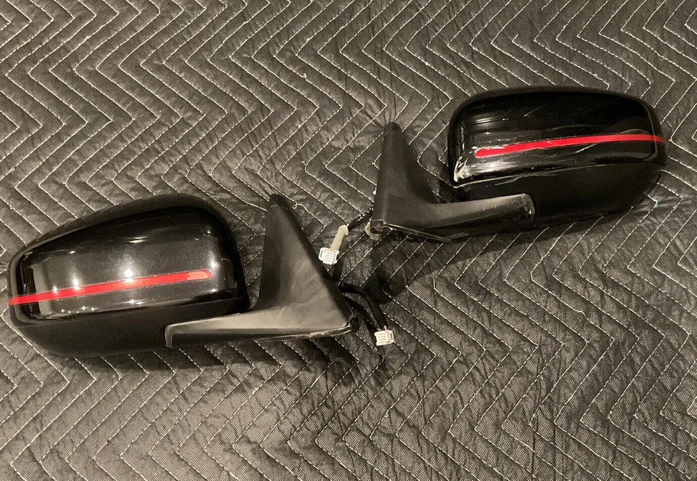 2017 NISSAN 370Z NISMO DOOR MIRROR PAIR LEFT RIGHT OEM 2009-2020 ~DAMAGE~