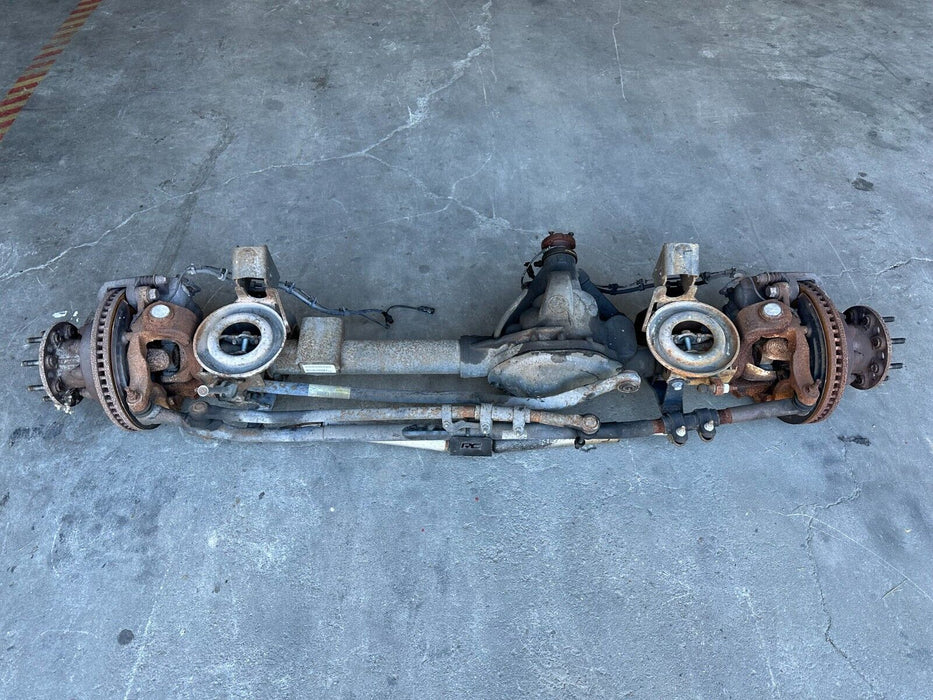 2012 RAM 3500 DUALLY DRW FRONT AXLE ASSEMBLY 4X4 32K MILES 4.10 RATIO 2010 2011